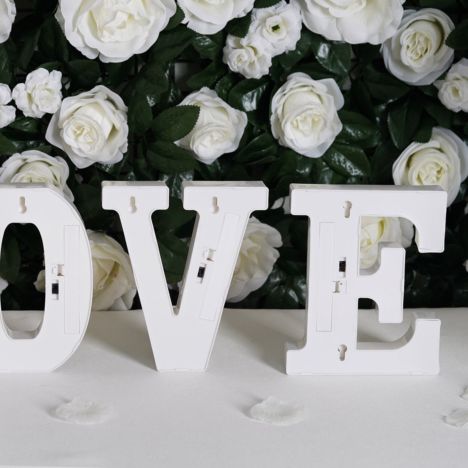 Gold 3D Marquee "I" Letters - Warm White 3 LED Light Up Letters 6"