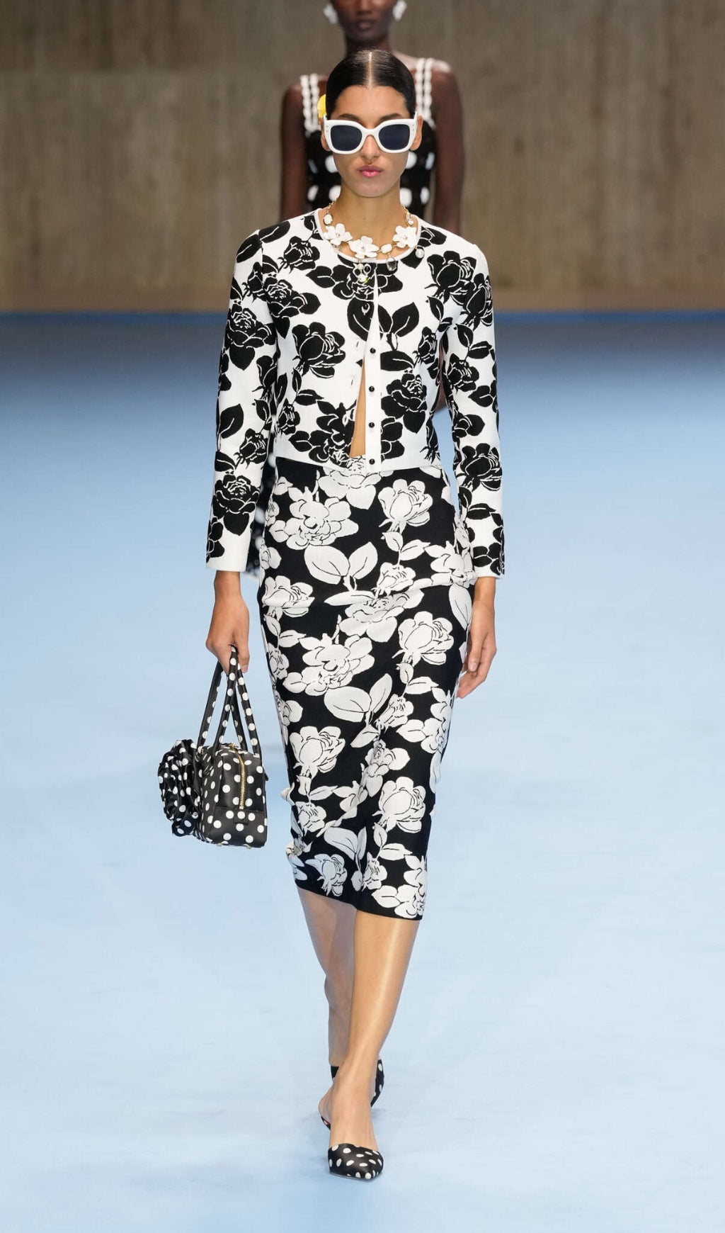 Emlyn Flower Bandage Two-Piece Set